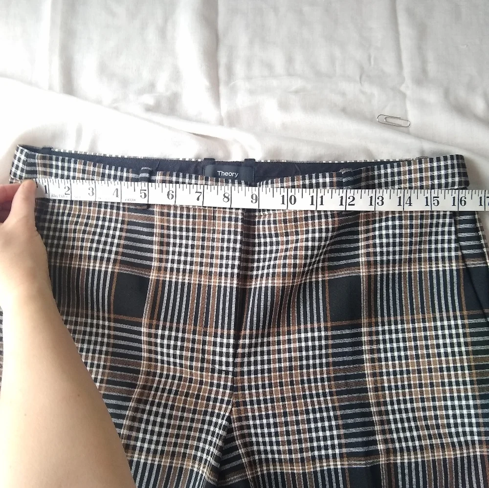 Theory plaid trousers - Picture 7 of 9
